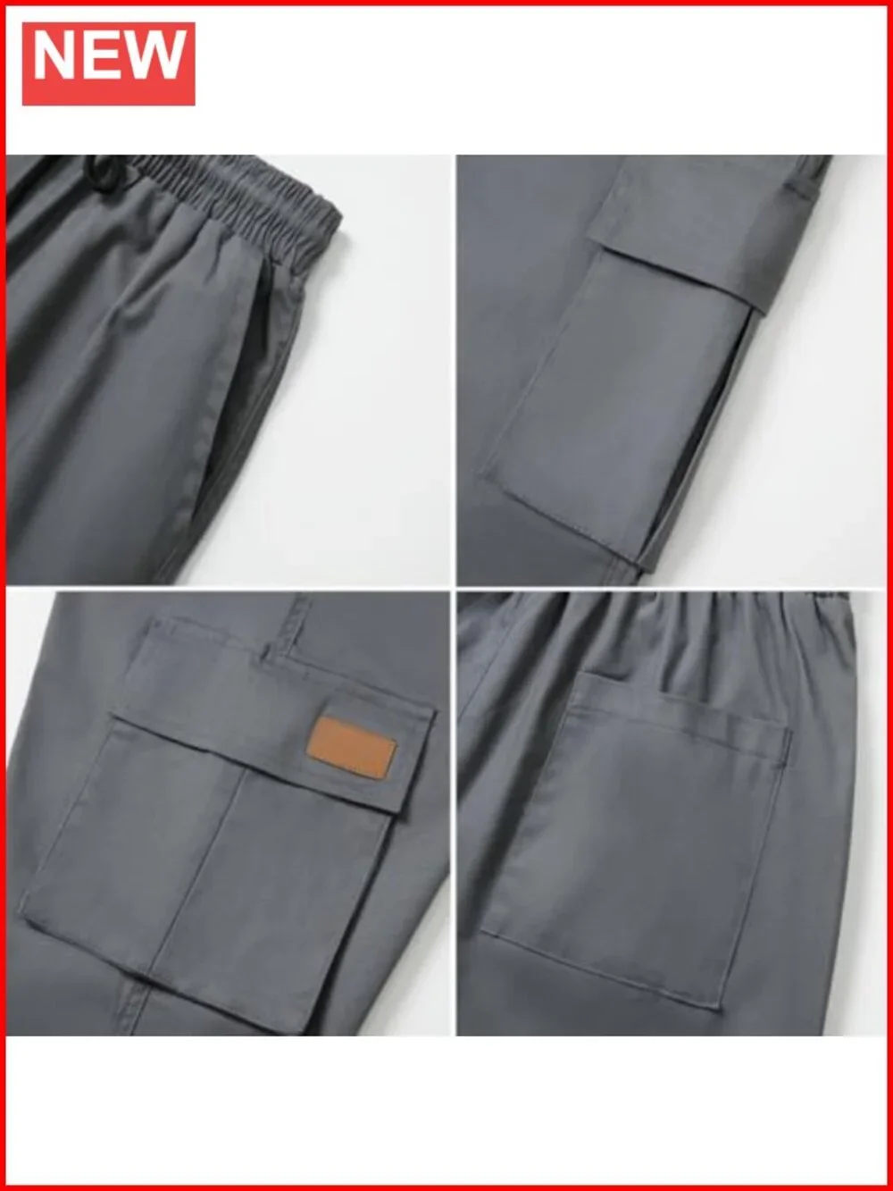 Mens Cargo Pants Casual Joggers Hiking Sweatpants with Pockets